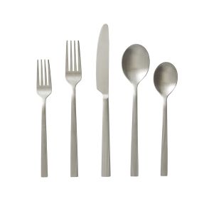 River 20-Piece Satin Stainless Steel Flatware Set (Service for 4)