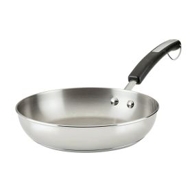 Brilliance 10 Inch Stainless Steel Frying Pan, Induction Compatible, Metal Utensil and Dishwasher Safe, Stainless Steel